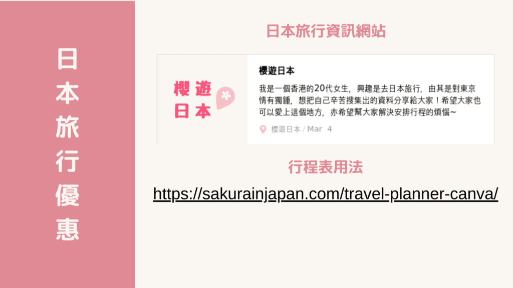 行程表小工具 (Canva版) ︱旅行手冊旅行小冊子風行程表範本【附簡單介紹+保存連接+PowerPoint版本】 -