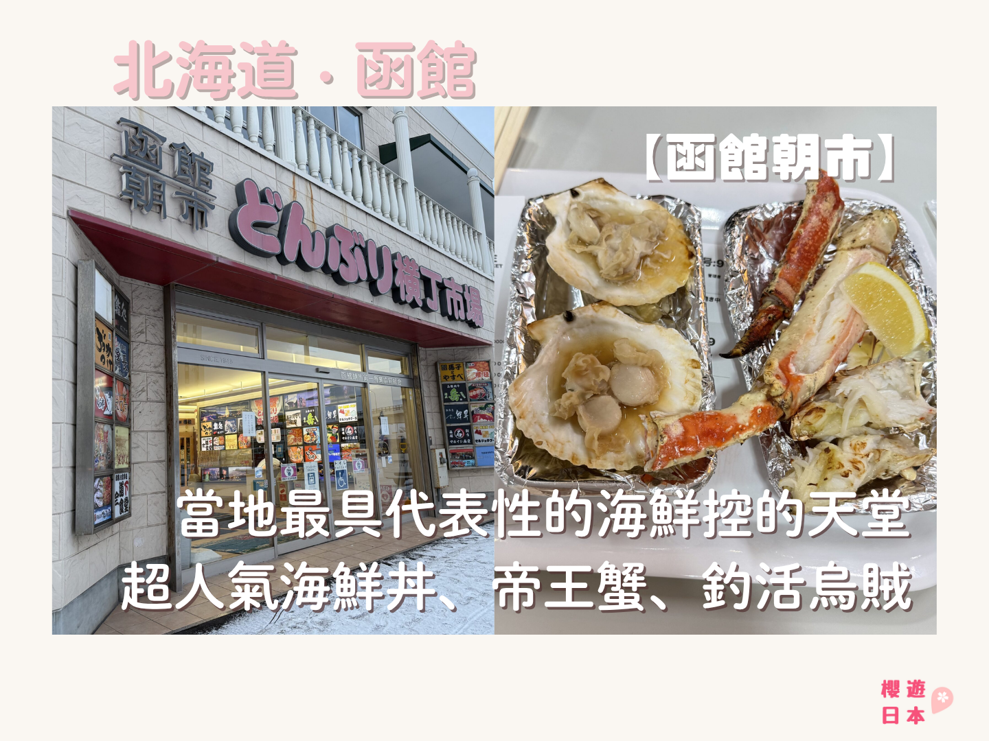 北海道函館美食︱當地最具代表性的海鮮控的天堂【函館朝市】(超人氣海鮮丼、帝王蟹、釣活烏賊) - 函館, 函館景點, 函館美食, 北海道, 北海道景點, 北海道美食, 日本美食