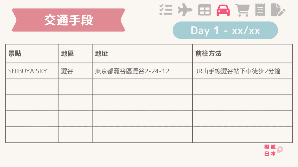 行程表小工具 (Canva版) ︱旅行手冊旅行小冊子風行程表範本【附簡單介紹+保存連接+PowerPoint版本】 -